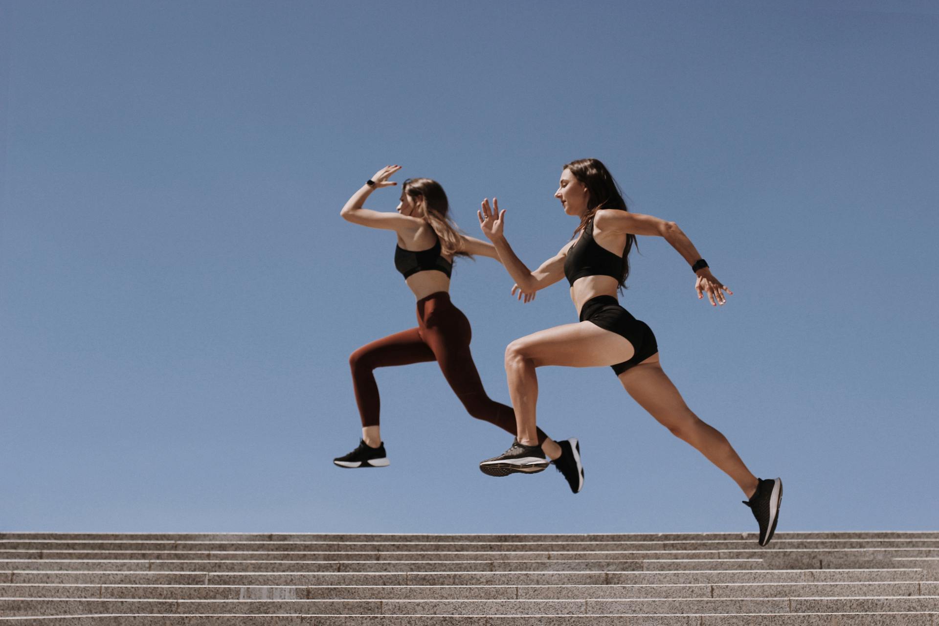 Athletes training
